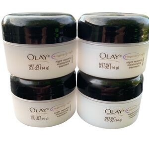 🆕 Olay Regenerist Night Recovery Moisturizing Treatment Cream Bundle Lot .5 oz